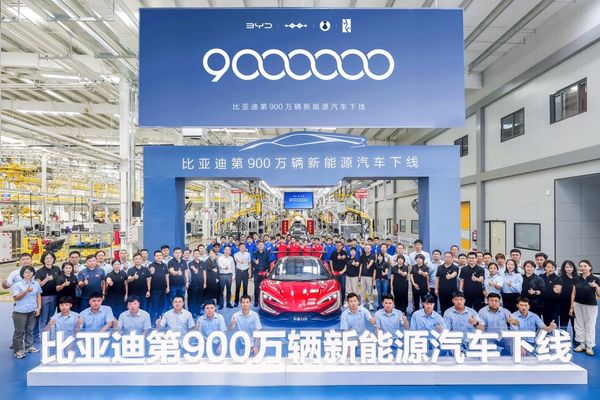 BYD lleva fabricados ya nueve millones de vehículos enchufables, sumando un récord de unidades vendidas