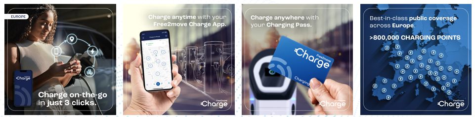 La propuesta de Free2move Charge de Stellantis plantea la carga de vehículos eléctricos en solo 3 clics y desde cualquier punto