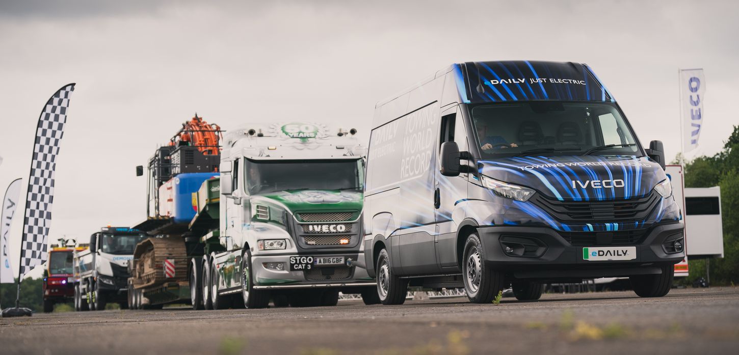 ¿Sabías que un vehículo eléctrico de 140 kW ha entrado en el Libro Récord de los Guinness por remolcar más de 153 toneladas de peso? Se trata de un Iveco eDaily